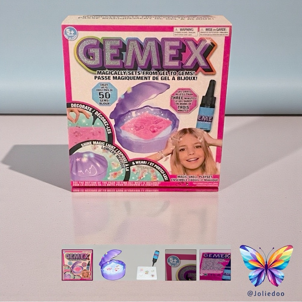 NWT Magically Creation Gel to Jems Shell Hair Jewels for kids from Gemex.